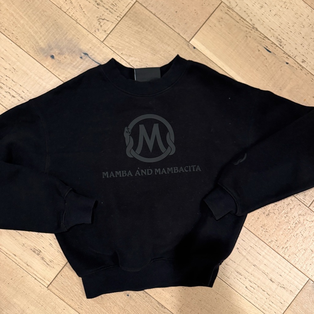 Mamba & Mambacita sports foundation matte black crew neck sweater